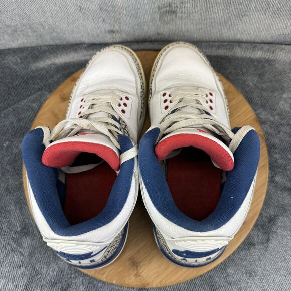 Air Jordan 3 Retro True Blue Shoes Mens Size 10.5 OG 854262-106 Nike Sneakers - Picture 5 of 10